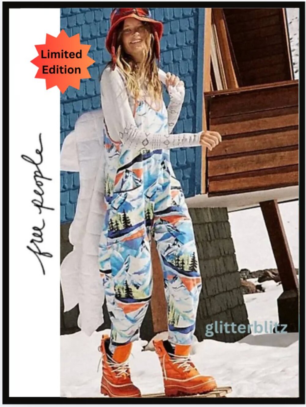 Free People Hot Shot Printed Onesie ⛷️🏂  Skinic Route Apres Combo